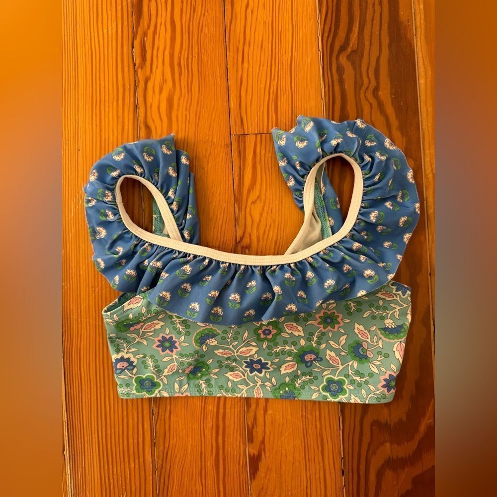 Mini Boden Mixed Floral Print Bikini Top
